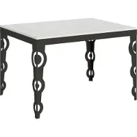 Itamoby Uittrekbare tafel 90x120/380 cm, Karamay Evolution, frame wit, esdoorn, antraciet