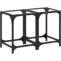 vidaXL Salontafels 2 st met transparant glazen blad 30x30x40 cm staal