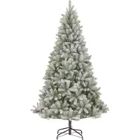 Black Box Trees Trees Nagoya Kunstkerstboom - H120 x Ø79 cm - Groen Frosted