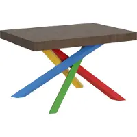 Itamoby Uitschuifbare tafel 90x130/390 cm Volantis Noce frame 4/B