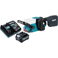 Makita BS 001 GD101 Snoerloze bandschuurmachine 40 V max. 76 x 533 mm borstelloos + 1x oplaadbare accu 2,5 Ah + lader