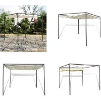 vidaXL Tuinpaviljoen met intrekbaar dak - Zonnescherm - Zonneschermen - Tuinpaviljoen - Tuinpaviljoenen