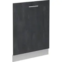 Vicco R-Line Vaatwasserfrontpaneel – 60 cm zonder werkblad Zwart beton
