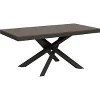 Itamoby Uittrekbare tafel 90x180/440 cm, Volantis Evolution, walnootkleur, antraciet frame