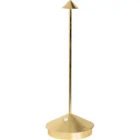 Zafferano - Pina Pro LED-tafellamp bladgoud oplaadbaar en dimbaar draadloos 2200-2700-3000K