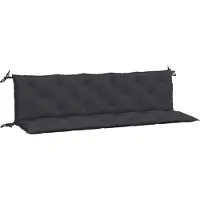 vidaXL Tuinbankkussens 2 st 180x50x7 cm oxford stof zwart