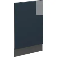 Vicco Fame-Line Vaatwasserfascia – 45 cm Zonder werkblad Donkerblauw hoogglans