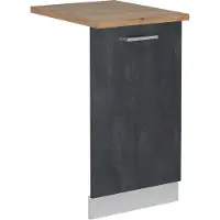 Vicco R-Line Vaatwasserfrontpaneel – 45 cm, WB Eik Zwart beton