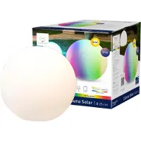TINT Müller Licht Calluna Solar, CCT, RGB, Ø 25 cm dimbaar, wit / opaal, Kunststof, slimme verlichting