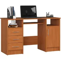 Akord Bureau ANA met 3 Laden / Computerbureau / Computer Tafel / Bureautafel / Els / 124 x 77 x 52 cm
