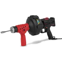 Eberth : Ontstopper, machine voor het ontstoppen van leidingen, elektrisch, 85W, 7,6 meter spiraal, voor- en achteruitversnelling, 560 omwentelingen per minuut, 11 mm spiraaldiameter