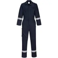 Portwest FR501 Bizflame Plus beschermende overall, marineblauw, maat S