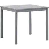 Prolenta Maison Exclusive - Tuintafel, grijs, 80x80x74 cm, massief acaciahout