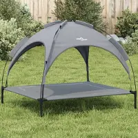 Prolenta Maison Exclusive - Hondenbed met dak, antraciet, Oxford-stof en staal