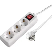 Hama Stekkerdoos met schakelaar - 3-voudig - 5m kabel - Wit
