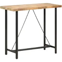 Prolenta Maison Exclusive - Bartafel, 120x58x107 cm, ruw mangohout