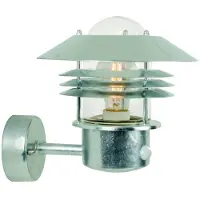 Nordlux Klassieke wandlamp Vejers zink met sensor