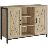 Leobert Dressoir - SONOMA - Industriële Stijl, Ideaal voor Slaapkamer, Woonkamer of Kantoor, Kleur: Eiken Sonoma en Zwart, 100 x 35 x 70 cm