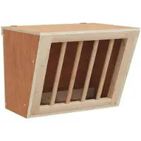 vidaXL Hooiruif voor konijnen 25x18,5x20,5 cm massief vurenhout
