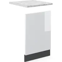 Vicco R-Line Frontpaneel – 45 cm, WB Marmer Wit Hoogglans