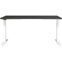 Germania GW-Mailand Hoogteverstelbaar Zit-sta-bureau Grafiet T-Voet 1,600 (B) x 800 (D) x 1,200 (H) mm Spaanplaat, metaal