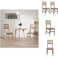 vidaXL Eetkamerstoel - Eetkamerstoelen - Diner Stoel - Diner Stoelen - Eetkamerstoelen 2 st massief acaciahout