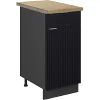 Vicco Fame-Line Keukenonderkast – 40 cm, WB Eik Zwart gestreept