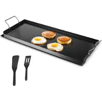Vevor Bakplaat Grillpan Koolstofstaal Universele Rechthoekige Plaat (812 x 310 mm) met Platte Bovenkant