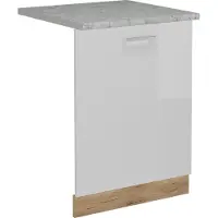 Vicco R-Line Vaatwasserfrontpaneel – 60 cm, WB Marmer Wit Hoogglans
