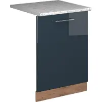 Vicco Fame-Line Vaatwasserfrontpaneel – 60 cm, WB Marmer Donkerblauw hoogglans