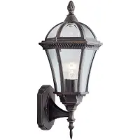 Searchlight Wandlamp buiten Capri, bruin / roest, Aluminium, Antiek, Wandlamp buiten
