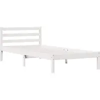 Syfax Bedframe Wit 215,5 x 105,5 x 69,5 cm Massief Vurenhout