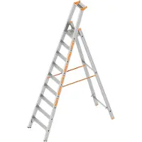 Layher model 1064, trapsteiger met getrapte treden, 9 treden