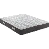 Dmora South - Tweepersoonsmatras, 190x140x28h cm Wit, Hardheid 7.5/10 Italy