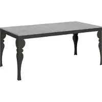 Itamoby Uittrekbare tafel, 90x180/284 cm, Paxon Evolution, cementkleur, antraciet frame