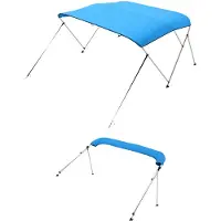 Vevor Bimini Top Bootkap Zonnescherm (3 Bogen) Gemaakt van 600D Polyester met Aluminiumlegering Frame
