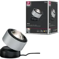 Paulmann 79718 LED-tafellamp LED 3.5 W Aluminium (geborsteld), Zwart