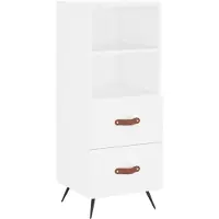 Syfax Dressoir 34,5x34x90 cm bewerkt hout wit