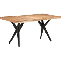 Prolenta Maison Exclusive - Eettafel 160x80x76 cm, massief acaciahout