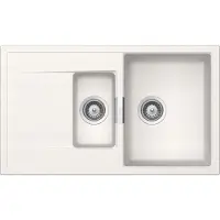 Schock onderbouw spoelbak Mono D-150 U Polaris, inclusief houten snijplank