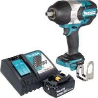 Makita DTW 1004 RT1 accu slagmoersleutel 18 V 1050 Nm 1/2" borstelloos + 1x oplaadbare accu 5.0 Ah + lader
