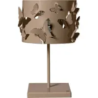 ARTI & MESTIERI Farfallosa - Tafel lamp, 20x20x37 cm, ijzer, beige, E27 - Gemaakt in Italië