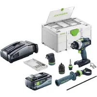 Festool TPC 18/4 Basic Set accu-slagboormachine 18 V 75 Nm borstelloos + 1x accu 8.0 Ah + snellader + systainer