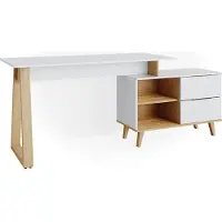 Vicco Bureau Nautica Wit 138 x 60 cm met laden XL, Model 35960