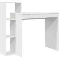 vidaXL Bureau Wit Bewerkt hout 100 x 40 x 90 cm