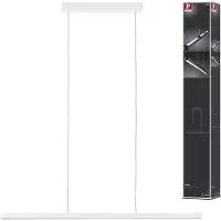 Paulmann Hanglamp Lento, dimbaar, wit / opaal, Woon-/ Eetkamer, Aluminium, Modern