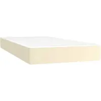 Syfax Pocketveringmatras medium 90x200x20 cm kunstleer crèmekleurig