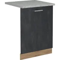 Vicco R-Line Vaatwasserfrontpaneel – 60 cm, WB Marmer Zwart beton