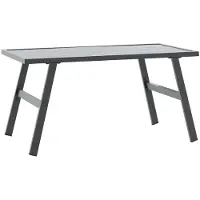 Syfax Tuintafeltje 90x45x35 cm gepoedercoat staal zwart