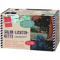 Moses . Fernweh, zonne-energie lichtslinger voor buiten, 15 meter koperdraad met 150 warmwitte LED's, inclusief zonnepaneel met batterij en grondpen. Weersbestendige LED-lichtslinger met schemersensor